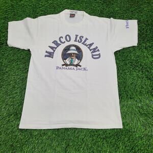 Vintage Marco-Island Panama-Jack Shirt Large 21x29 Florida